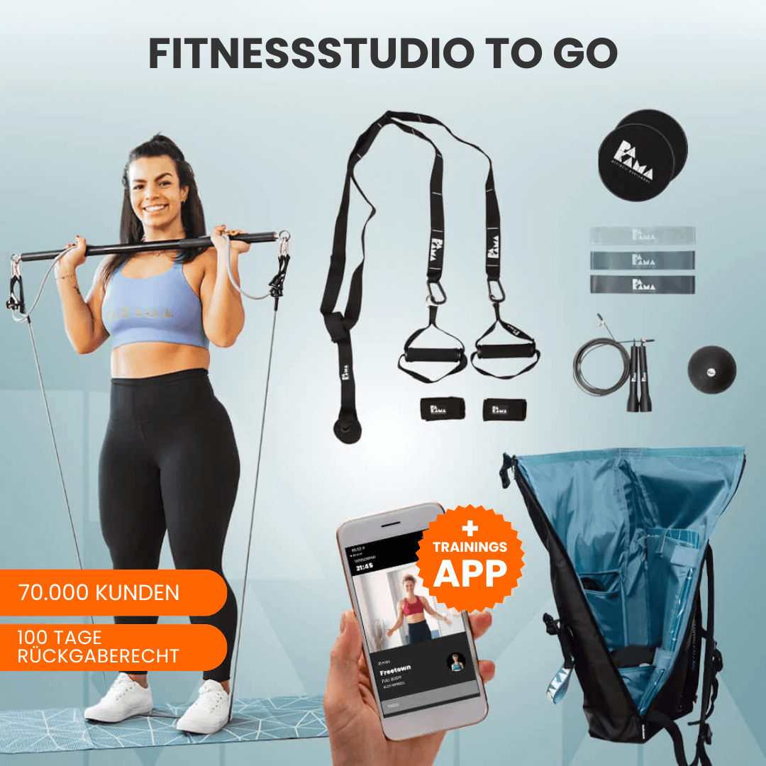 Firmen Fitnessstudio to Go (inkl. App) BERLIN Black PAKAMA athletics