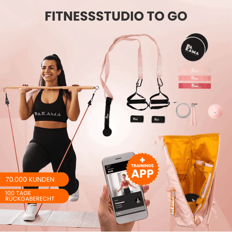 Firmen Fitnessstudio to Go (inkl. App) PARIS Pink PAKAMA athletics