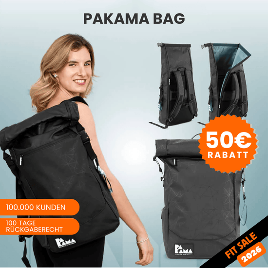 Fitnessrucksack (ohne Tools/Premium App Zugang) BERLIN Black PAKAMA athletics