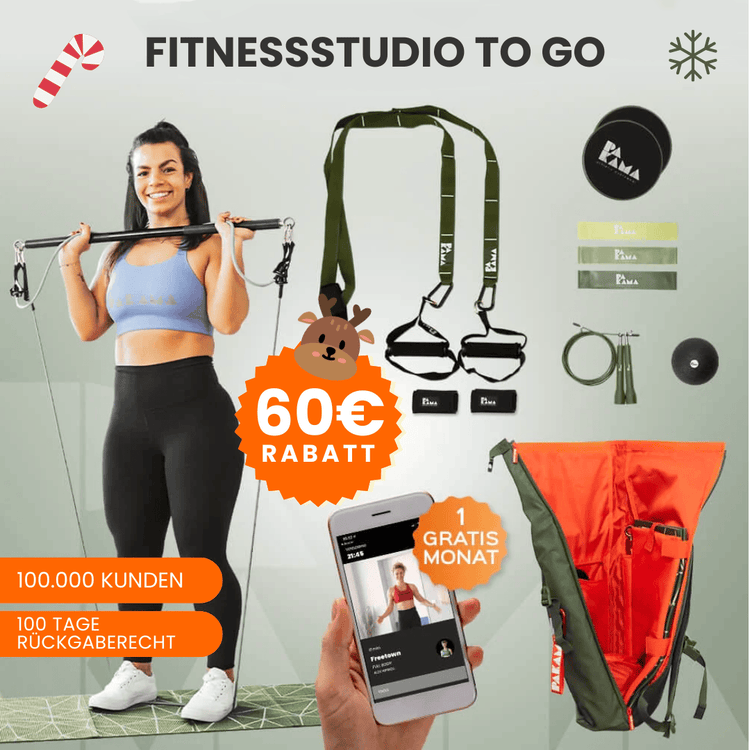 Fitnessstudio to Go (inkl. App) GOTHAM Green PAKAMA athletics