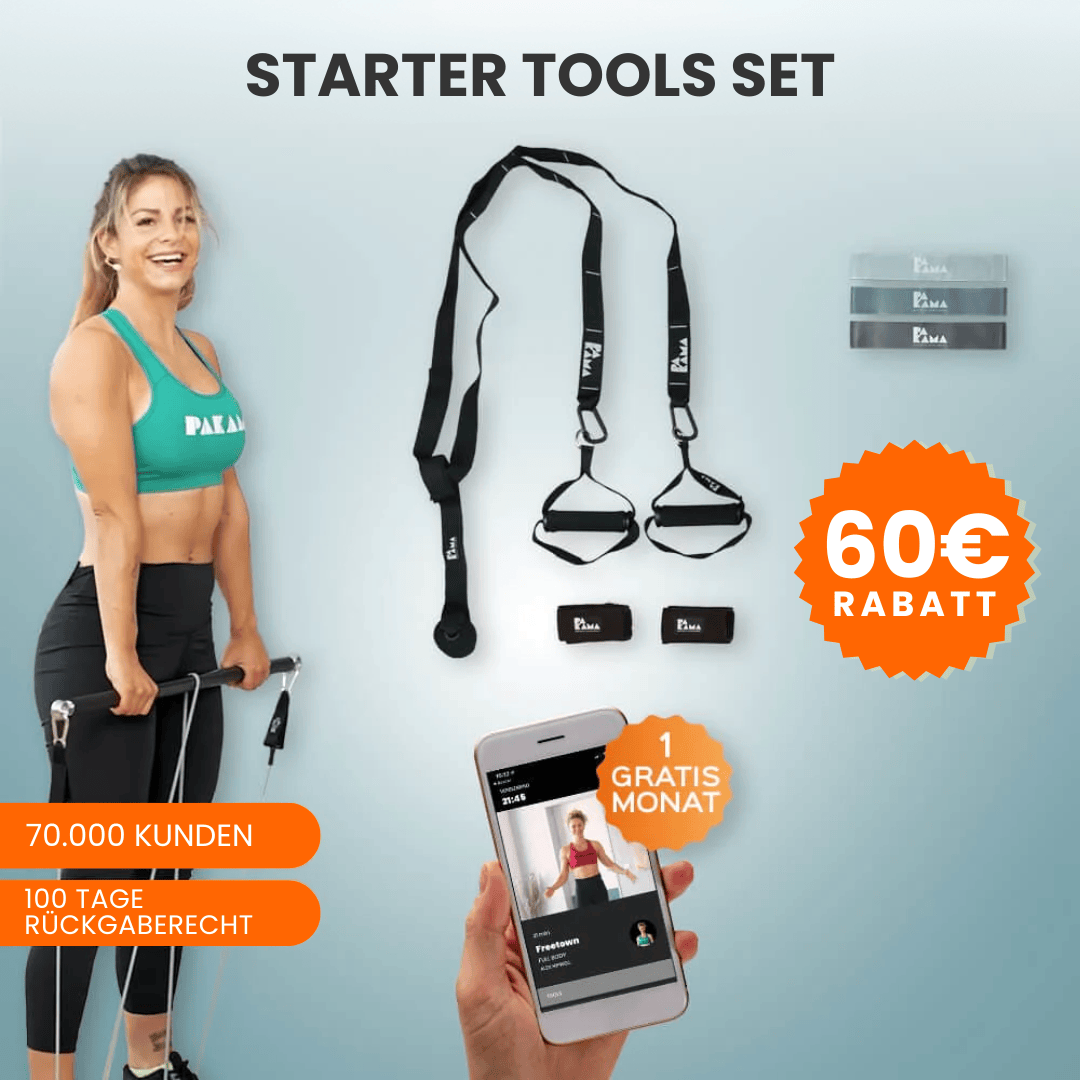 PAKAMA Starter Tools Set Fitnessstudio to Go (inkl. App) PAKAMA athletics