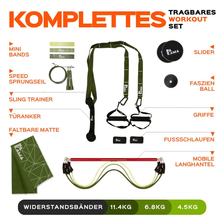 PAKAMA Starter Tools Set Fitnessstudio to Go (inkl. App) PAKAMA athletics