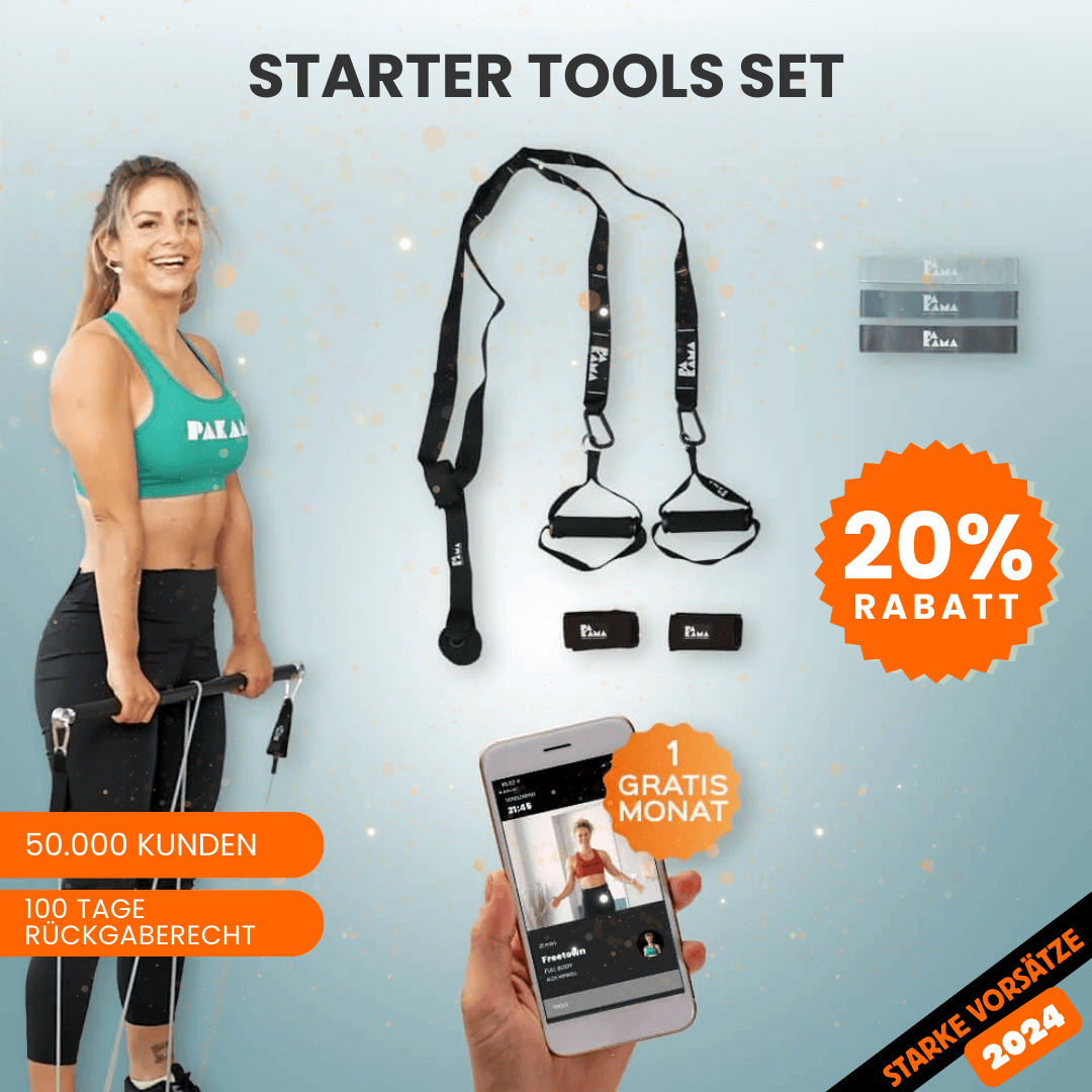 PAKAMA Starter Tools Set Fitnessstudio to Go (inkl. App) PAKAMA athletics
