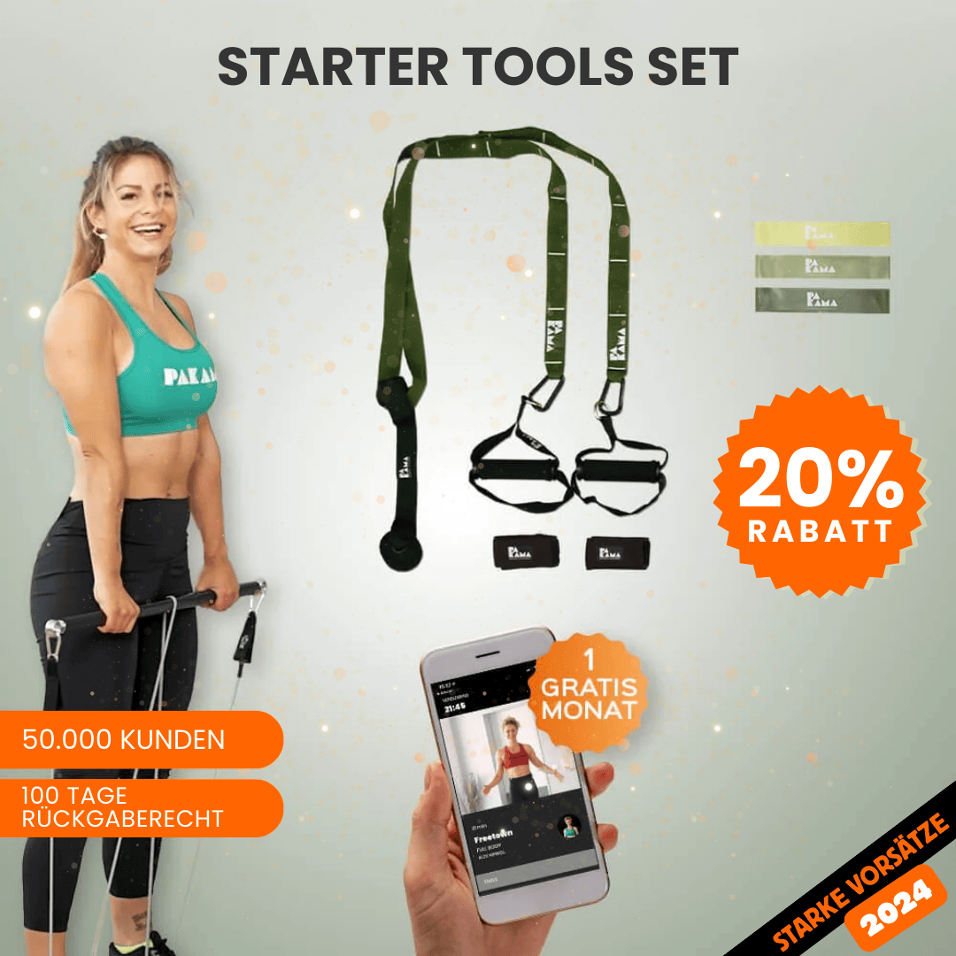 PAKAMA Starter Tools Set Fitnessstudio to Go (inkl. App) PAKAMA athletics