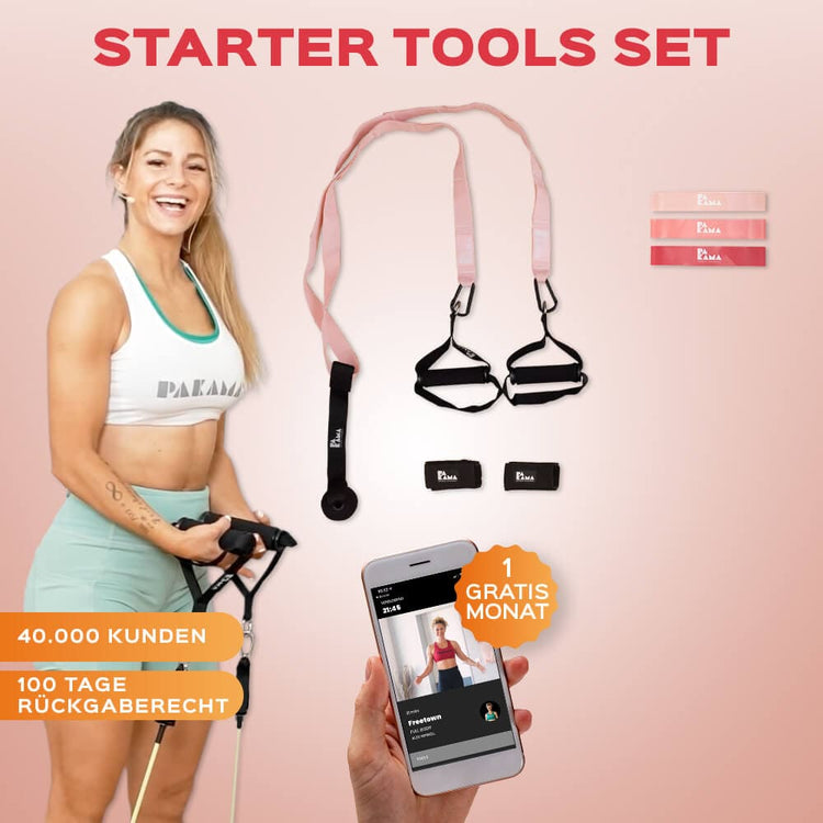 PAKAMA Starter Tools Set Fitnessstudio to Go (inkl. App) PAKAMA athletics
