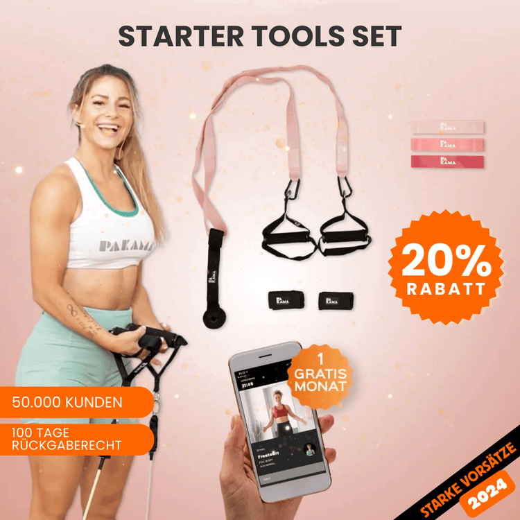 PAKAMA Starter Tools Set Fitnessstudio to Go (inkl. App) PAKAMA athletics