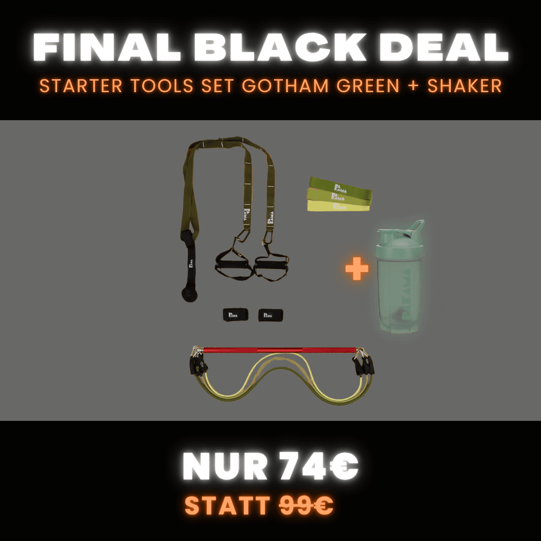 Starter Tools Set ohne Bag (inkl. App) + gratis SHAKER GOTHAM Green PAKAMA athletics