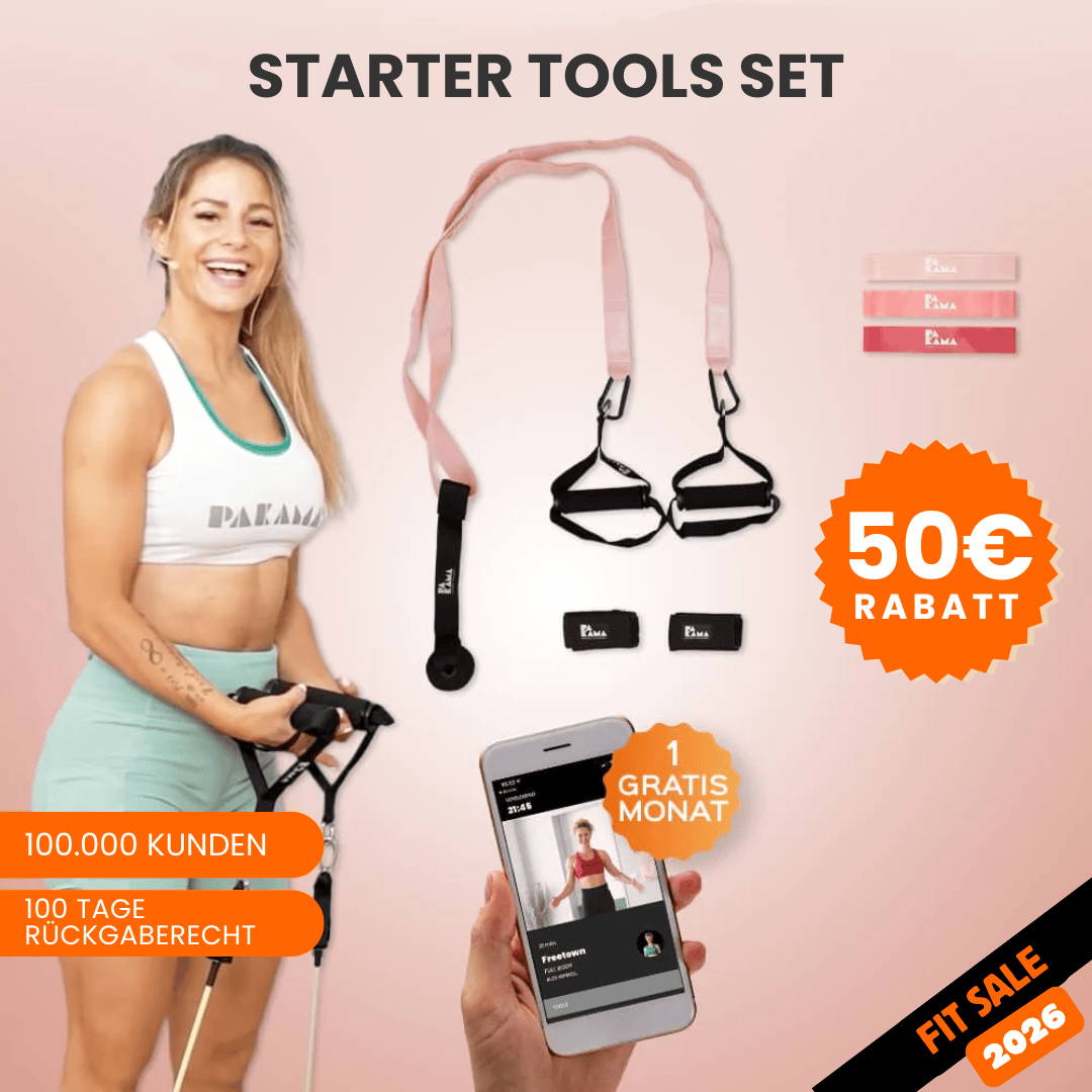 Starter Tools Set ohne Bag (inkl. App) PARIS Pink PAKAMA athletics