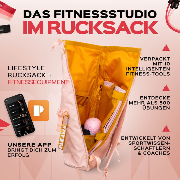 PAKAMA Fitnessstudio to Go Rucksack (inkl. App)