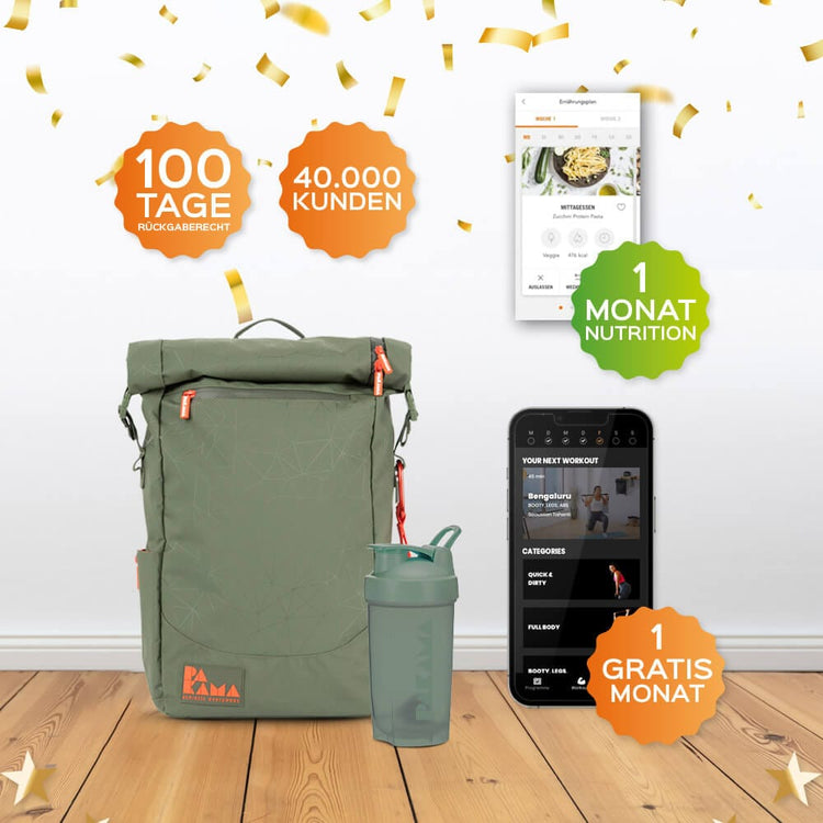 PAKAMA Fitness-Rucksack (inkl. App) PAKAMA athletics