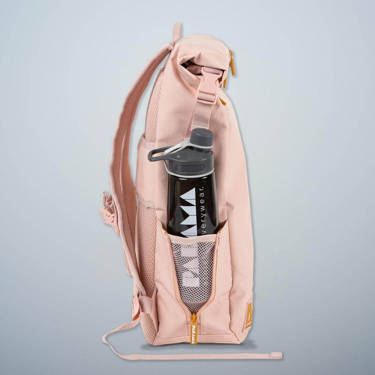 PAKAMA-fitnessrucksack-pink-seite-flasche