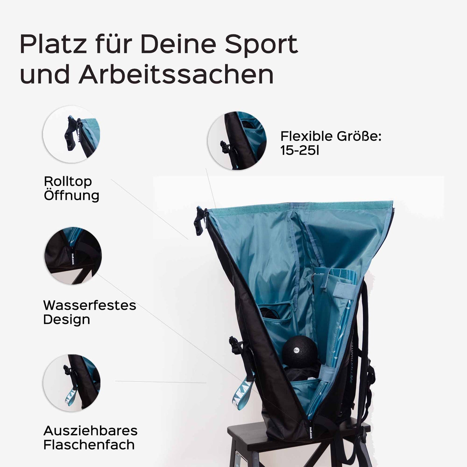 PAKAMA Fitness-Rucksack (inkl. App)